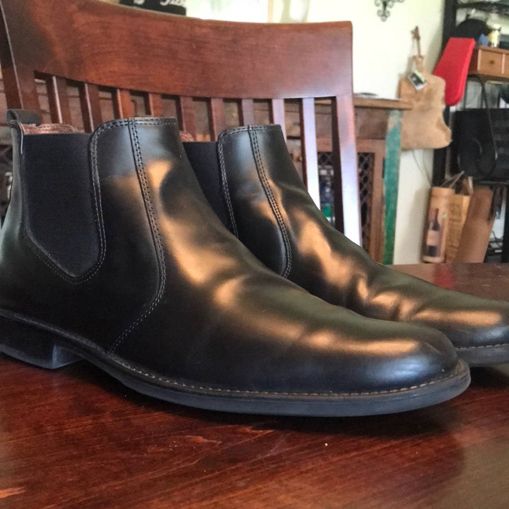 Johnston&Murphy dress ankle boot 9.5m EUC.
